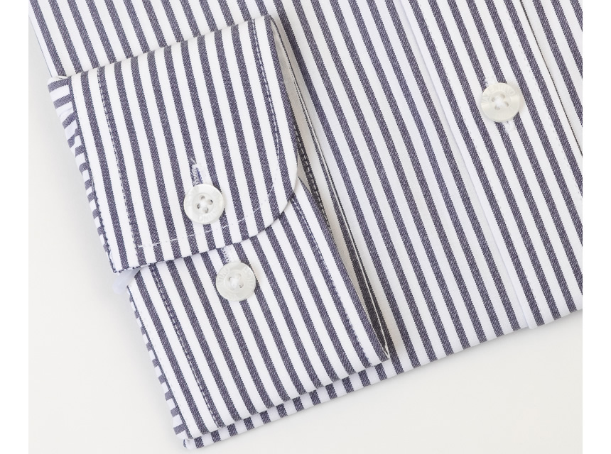 슈트파크 중년남성정장 국민브랜드 와이셔츠 그레이줄무늬 일자형 상세이미지