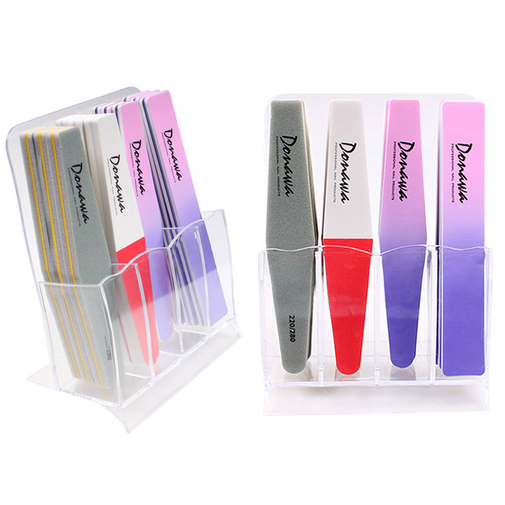 도나와,donawa,파일케이스,파일스탠드,정리함,네일아트재료,매장디피,네일샵,파일정리,파일스탠드,도나와 파일 케이스 4Line 아크릴 꽂이 정리함 DSFDC-4L