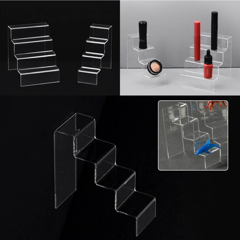 돈스텔 소품진열 화장소품 4단 계단식 아크릴 진열대