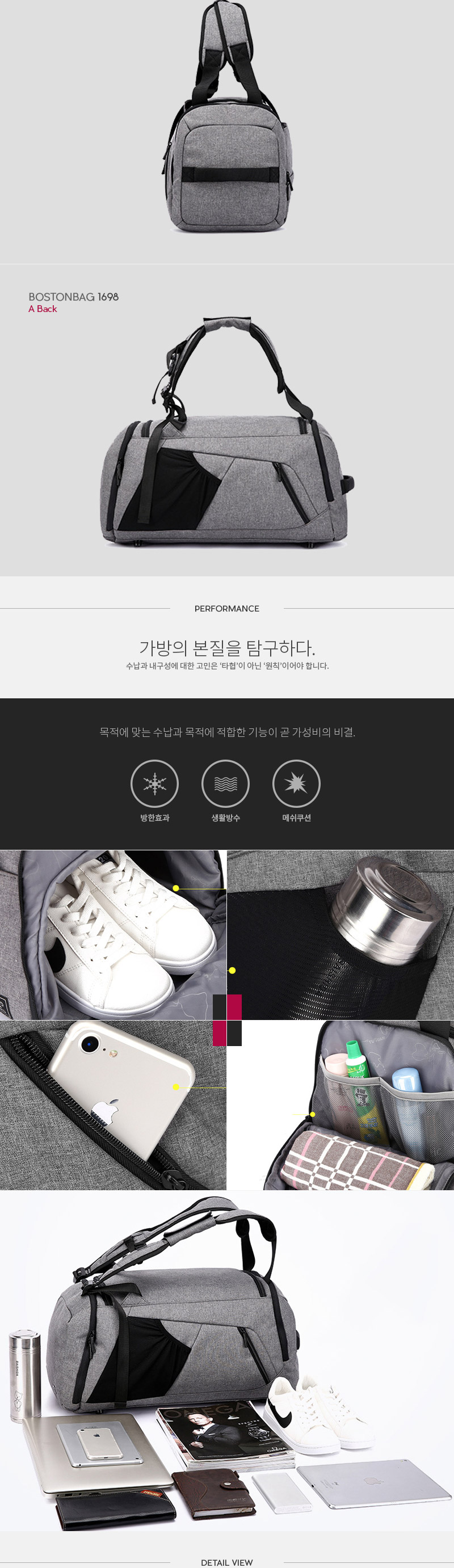 Travel Luggage Custom Homme Boston bag CF1789 CFN5