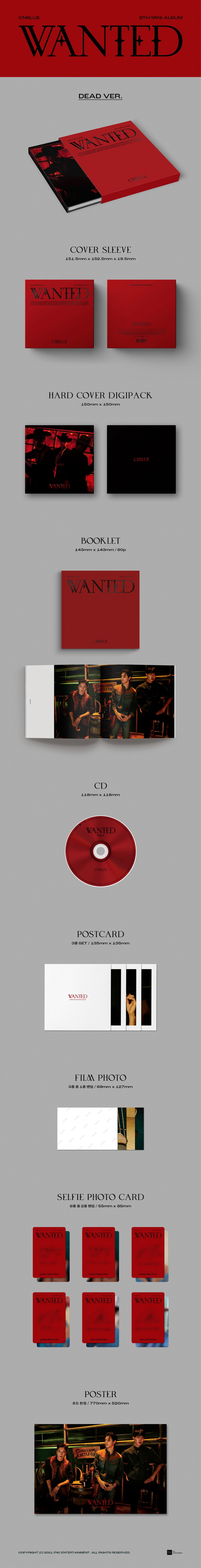 CNBLUE - 9th Mini Album [WANTED](Dead+Alive Ver) CNBLUE CNBLUEAlbum WANTED