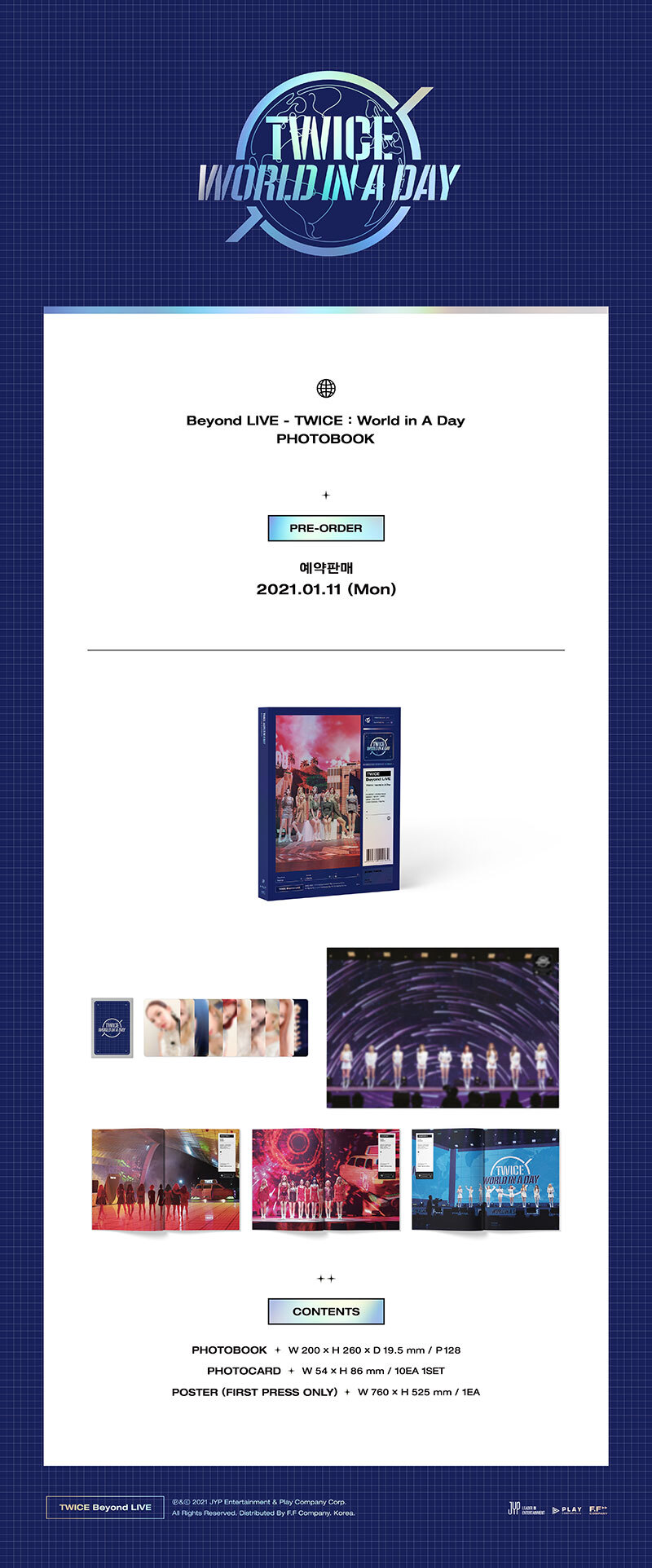 TWICE - Beyond LIVE [TWICE : World in A Day] PHOTO BOOK TWICE TWICEBeyondLIVEphotobook TWICEBeyondLIVE TWICEphotobook TWICEWorldinADay KPOP KPOPGOODS 