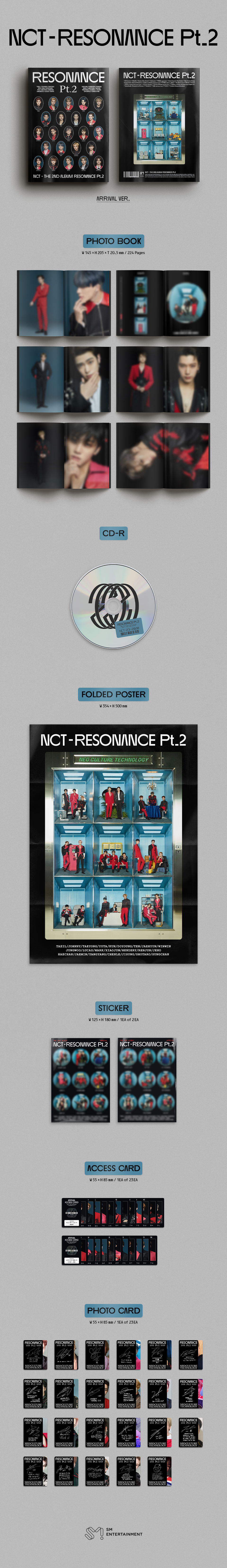 NCT - The 2nd Album [RESONANCE Pt.2] Arrival Ver. kpop nct resonance ARRIVAL NCTarrival RESONANCEpt2
