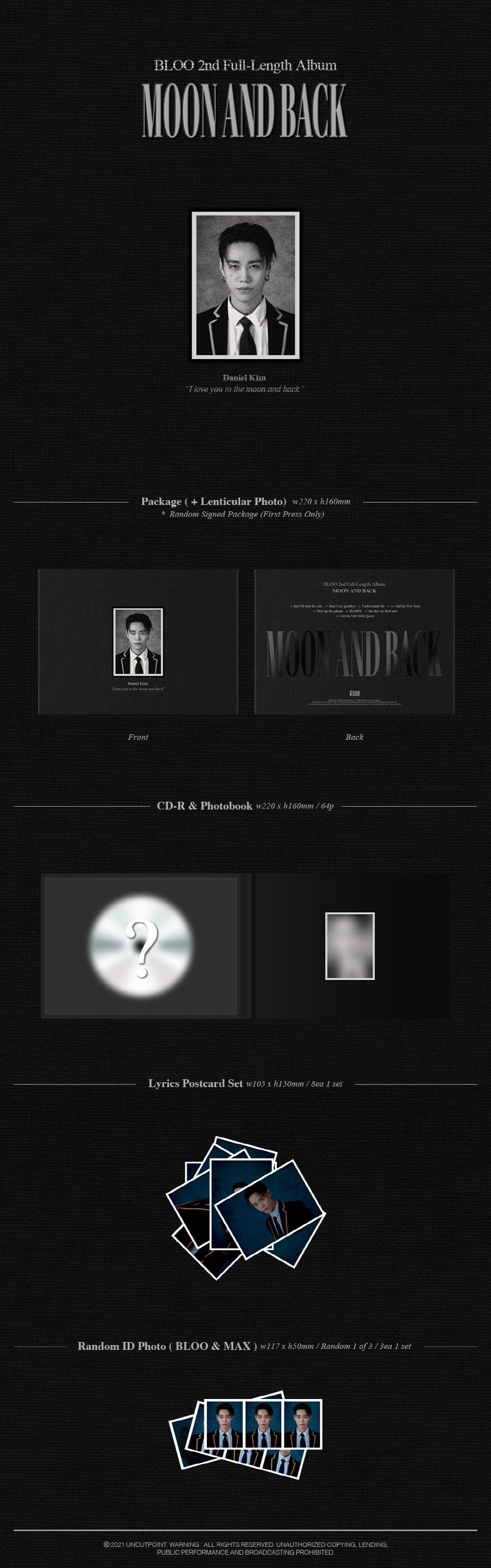 BLOO - 2nd Album [MOON AND BACK] album moon back 2nd bloo