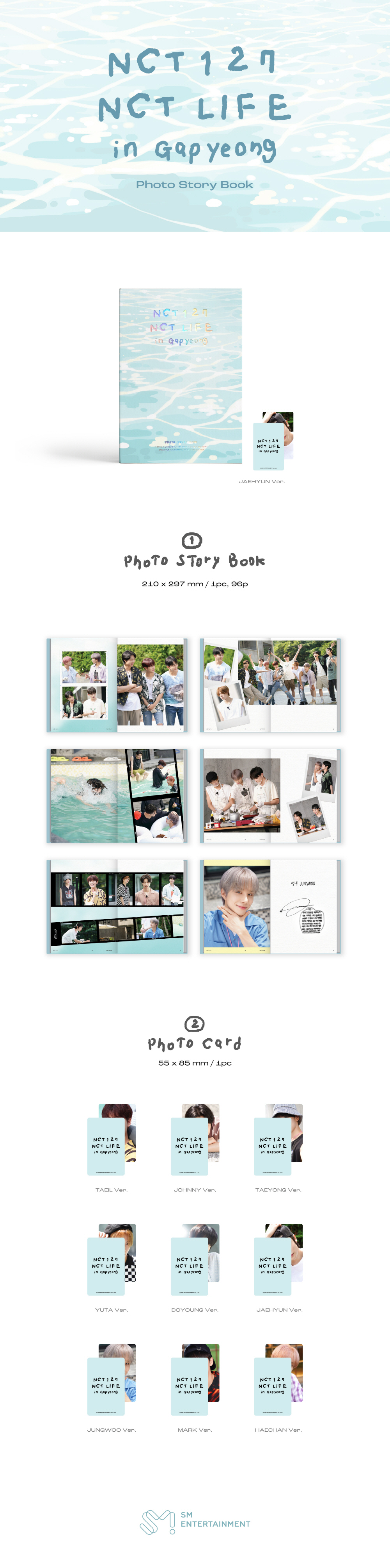 NCT 127 [NCT LIFE in Gapyeong] PHOTO STORY BOOK (MARK) nct127 photobook NCT127Gapyeong NCTLIFE Gapyeong NCT127photobook NCT127photostorybook