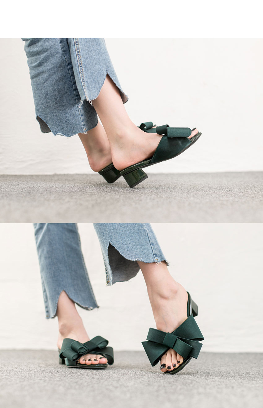 또오세 여성 새틴 여성뮬슬리퍼형샌들