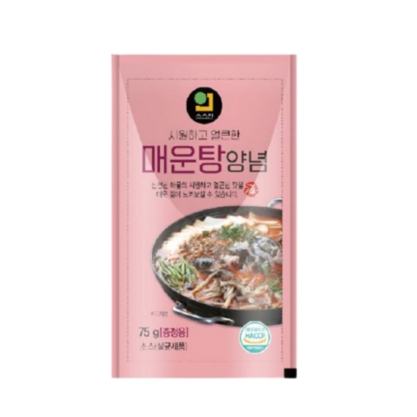 [ 한국소스 소스인 ] 시원하고 얼큰한 매운탕 양념 75g x 150개입