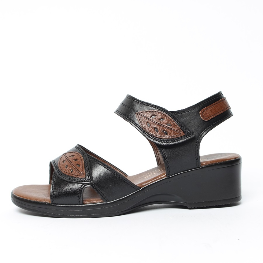 통가죽 핸드메이드 나뭇잎 여성샌들_2