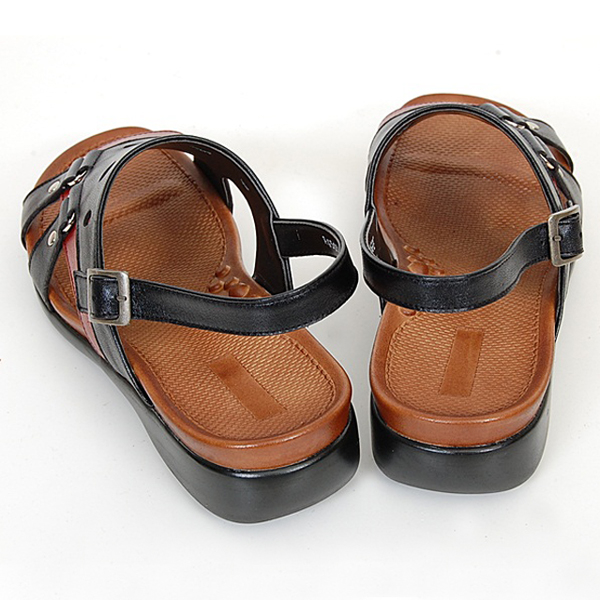 RG 통가죽 수제화 배색 샌들_7