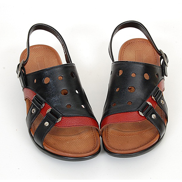 RG 통가죽 수제화 배색 샌들_5