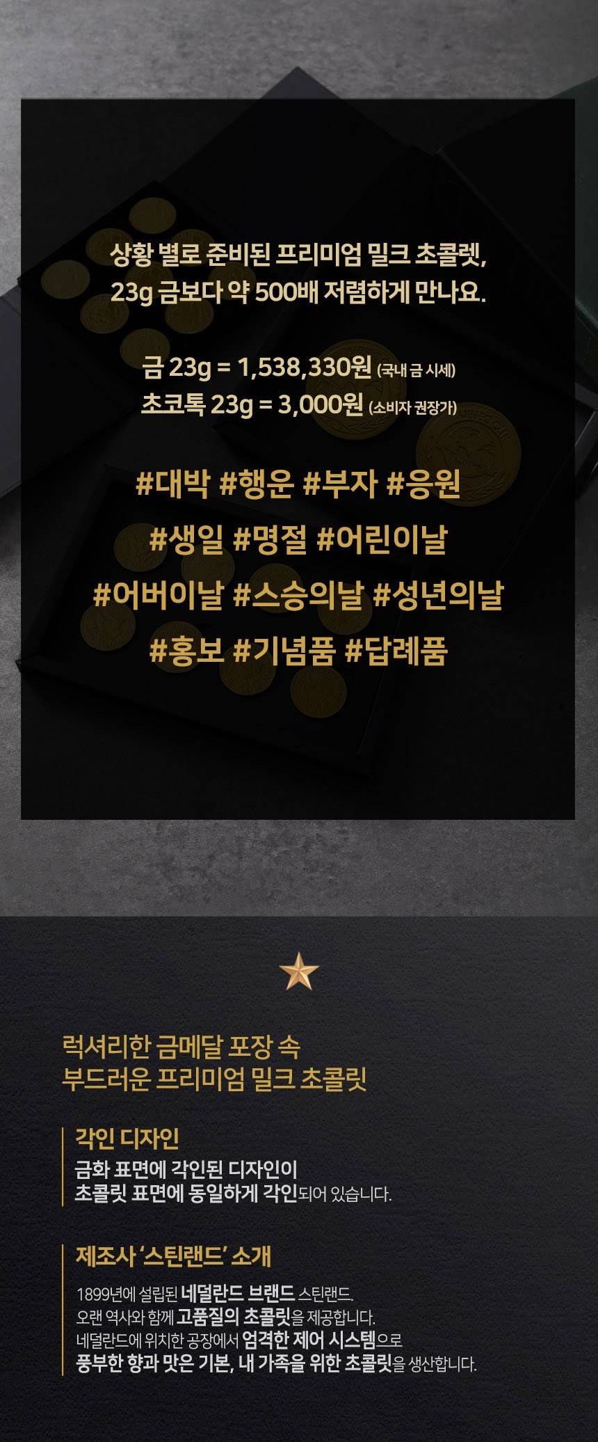 네덜란드 대형 코인 메달초콜릿(1등)한정...