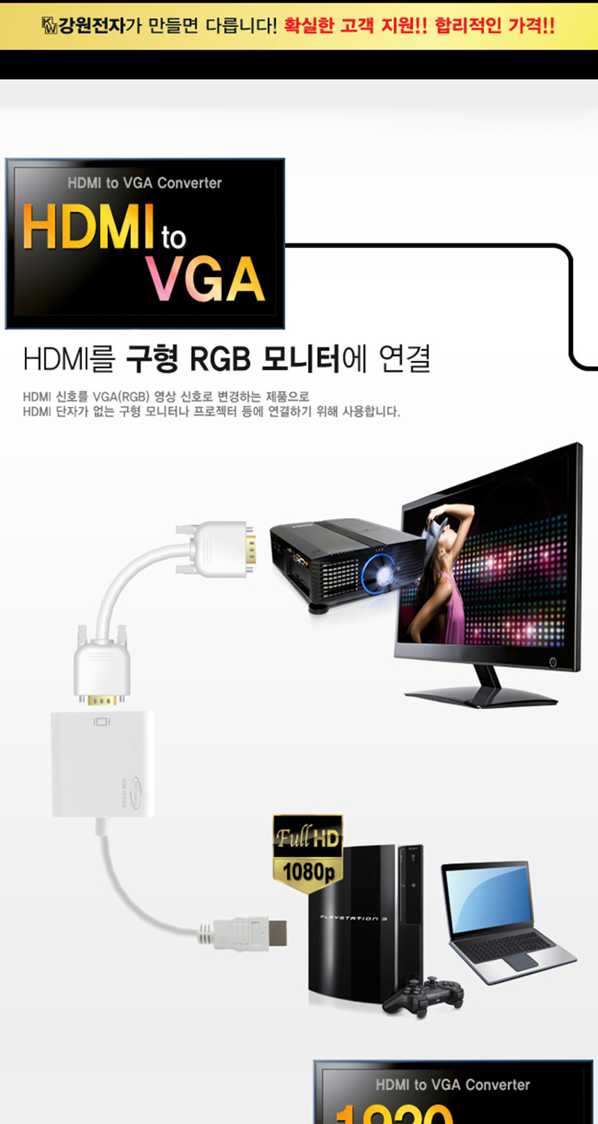 NetMate NM-HV03 HDMI to RGB VGA Converter Cable Co