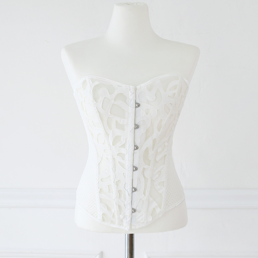 COUNTER LOUNGE CO0199 White wedding corset sexy co