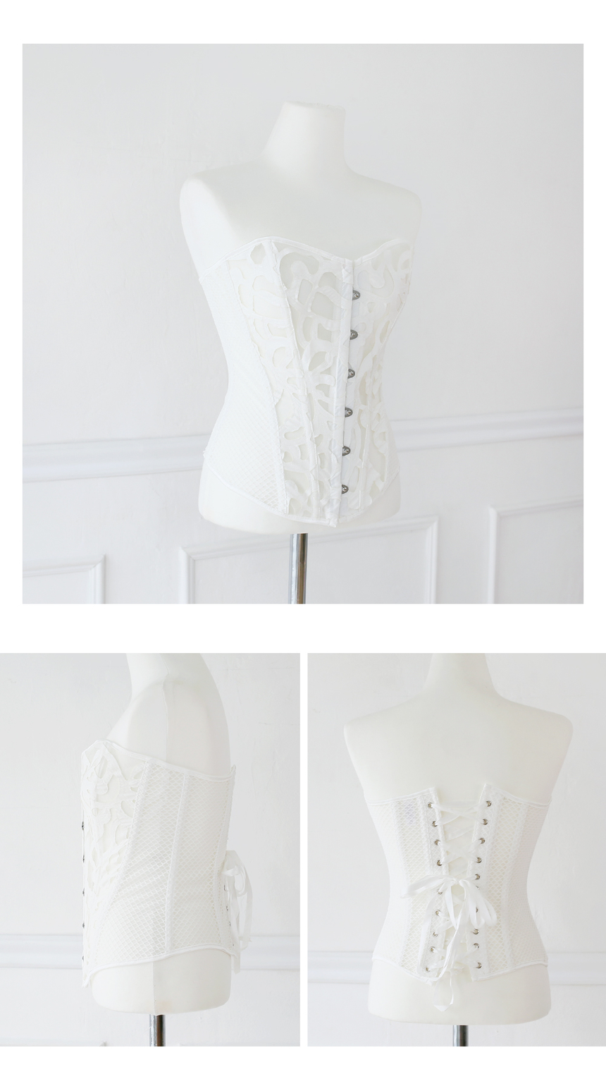 COUNTER LOUNGE CO0199 White wedding corset sexy co