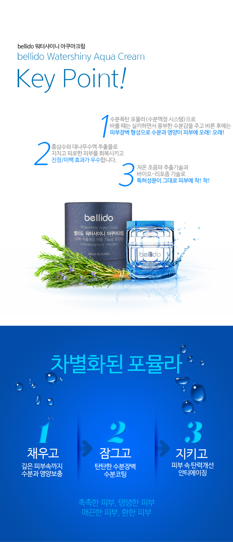 New Belly Water Shiny Anti-Aging Moisture Cream 50