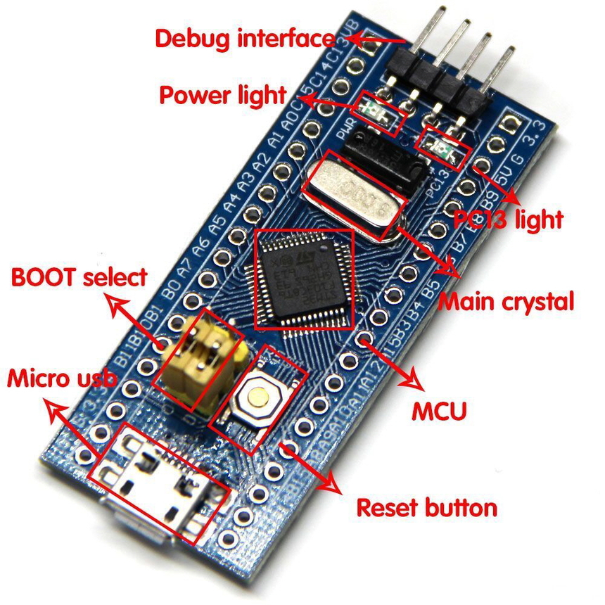 시스템 개발 보드 단일 칩 코어 STM32 ARM STM32F103C8T6 