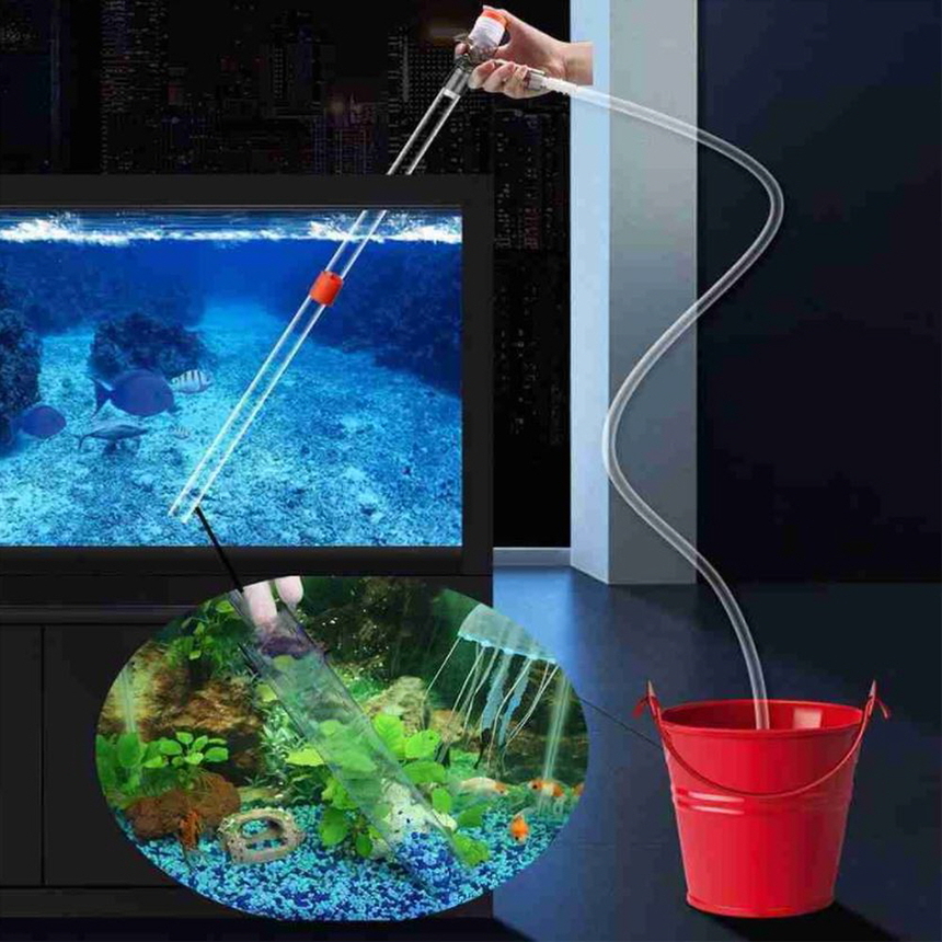 어항 수족관 청소 물갈이 수동 펌프 스크레퍼 세트