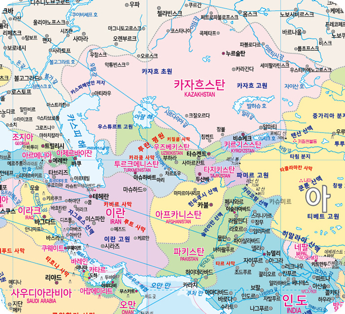 재미있는 이야기-중앙 아시아 국가 이름에 ~스탄이 많이 들어가는 이유는?