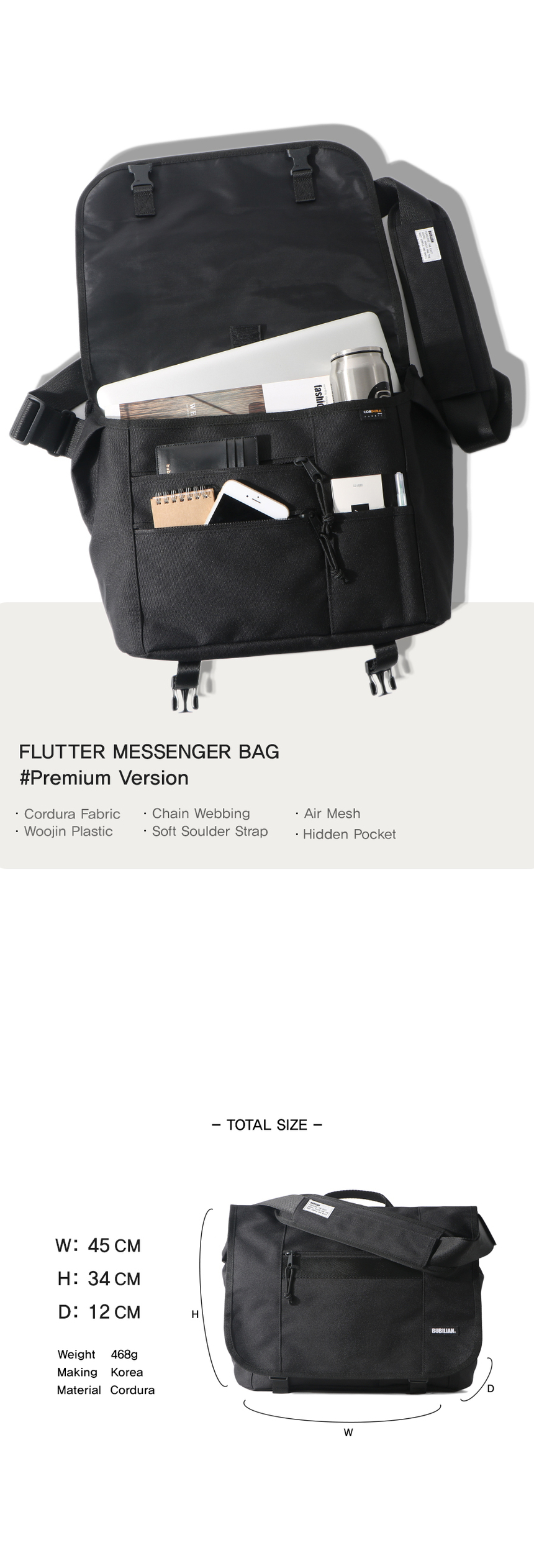 flutter premium messenger bag