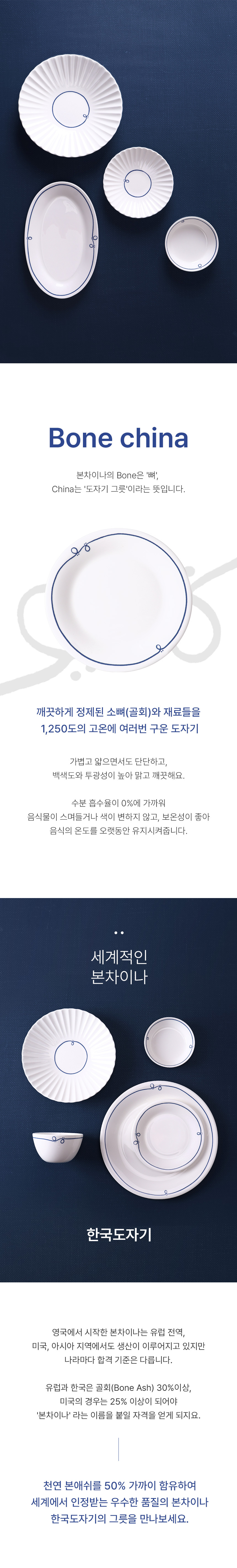 한국도자기 프리즐 블루 6인 홈세트 상세이미지