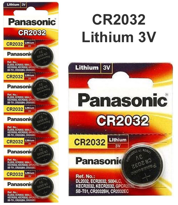 Panasonic CR2032 3V Lithium Battery 1PACK X (5PC) A Buttontype Voltage