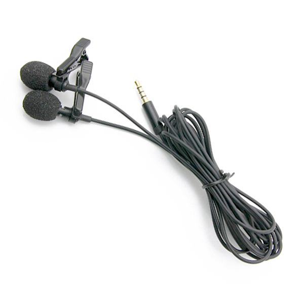 소형 휴대용 클립 핀마이크 미니마이크 듀얼 PC 노트북 스마트폰 4극 3.5mm 3극 휴대폰 스테레오 스테레오마이 4극 3극 변환 겸용 듀얼 - 오호! oHoi