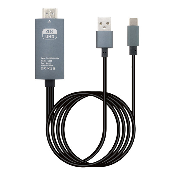 4K 60Hz&nbsp;C Type HDMI MHL 케이블 휴대용 가정용 회의용&nbsp; TV 프로젝터 모니터&nbsp;HDMI 연결 &nbsp;스마트폰 핸드폰 휴대폰&nbsp; 모바일기기 화면 미러링 미라캐스트 크롬캐스트  USB 보조전원 전원공급&nbsp;- 오호! OHOI