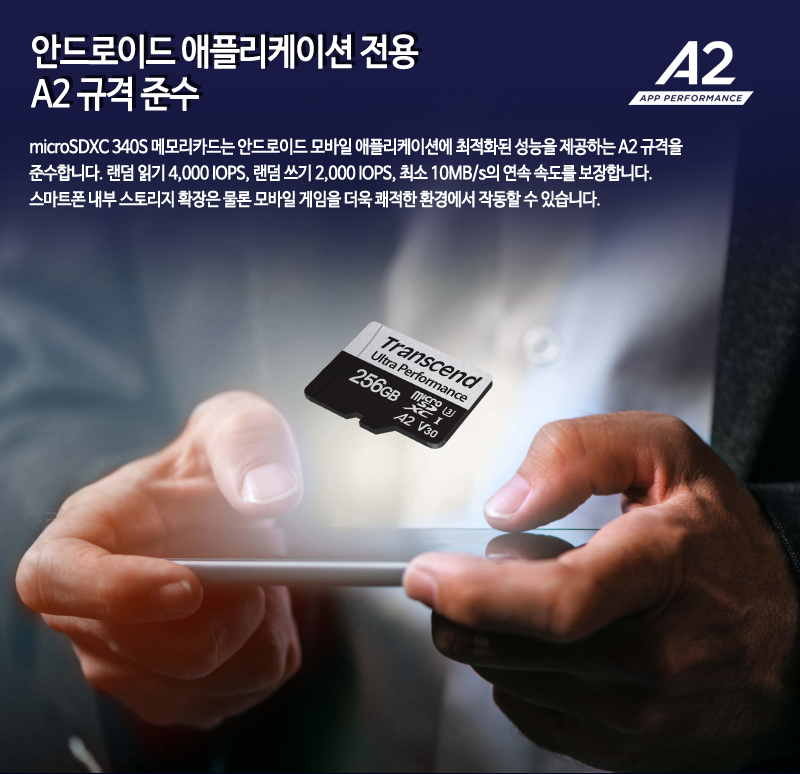 Transcend MicroSDXC 340S 64 GB – Klasse 10, UHS-I, U3, A2 – Für Smartphones, Kameras