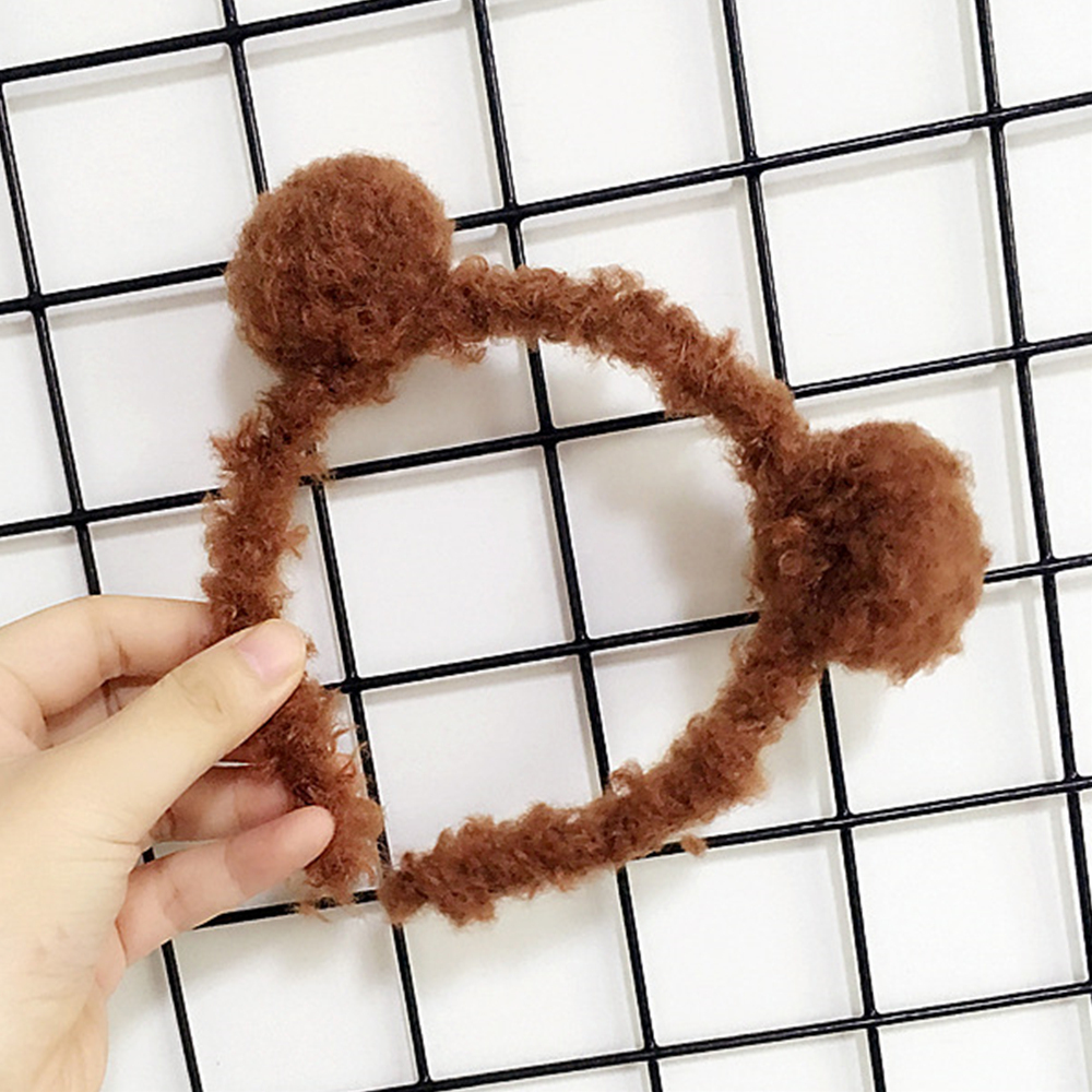 Hair Accessories Bear Headband Cute Pom-Form Hair 