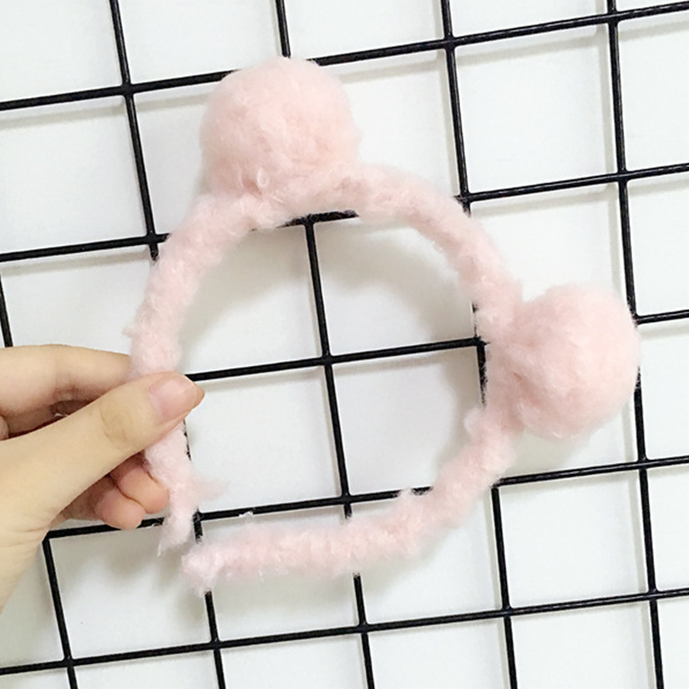 Hair Accessories Bear Headband Cute Pom-Form Hair 