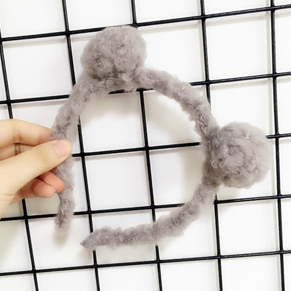 Hair Accessories Bear Headband Cute Pom-Form Hair 