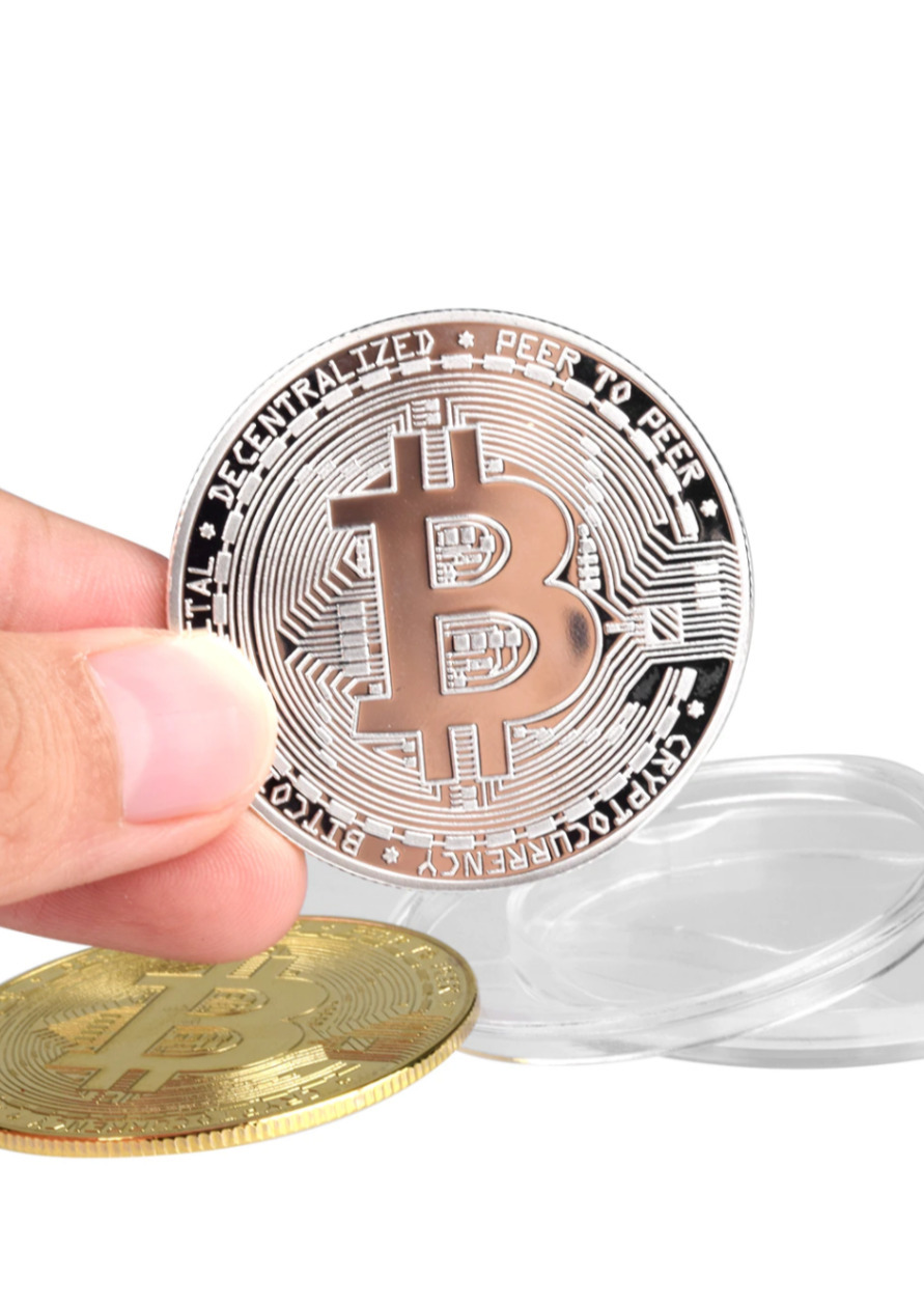 비트코인 동전 기념 주화 수집 컬렉션 장식 소품 실버 - G마켓 모바일