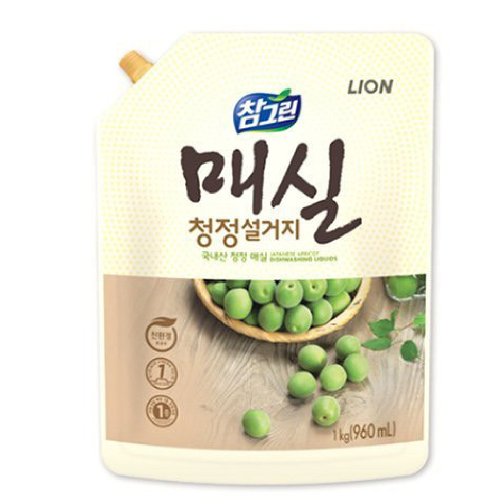 설거지세제 매실 1kg 절약형 포장 1EA