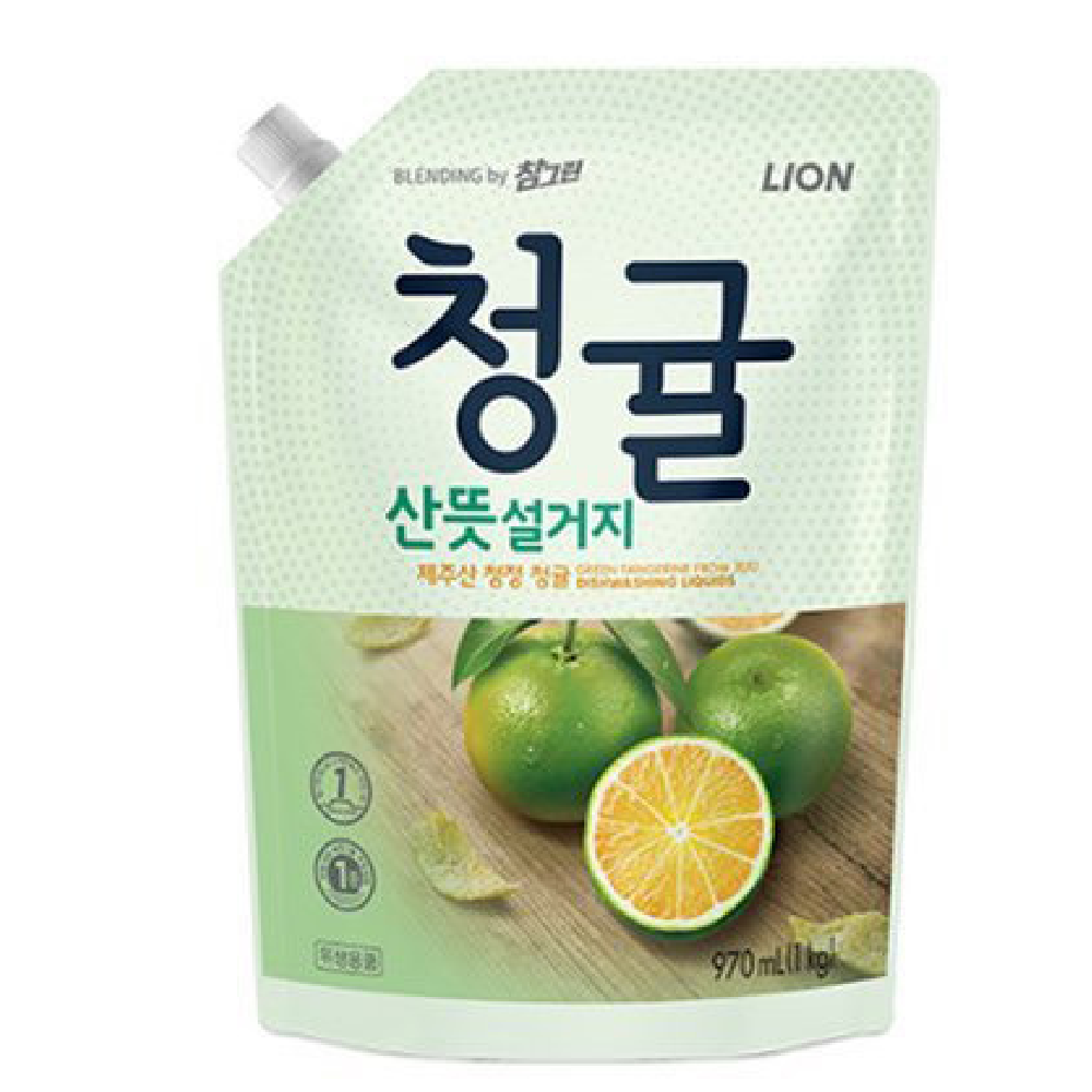 설거지세제 청귤 산뜻설거지 1kg 절약형 포장 1EA