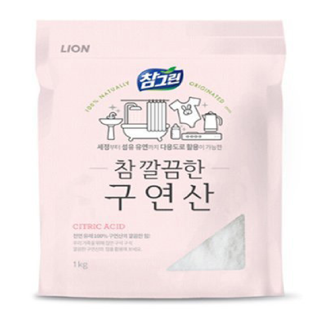 주방욕실세제분말 구연산 식기찌든때 섬유유연 물때세척 1kg 1EA