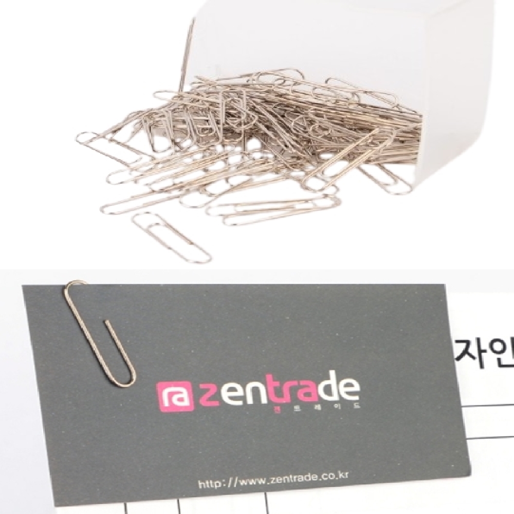 휴대폰매장 명함클립 견적크립 철 7X28mm 100개