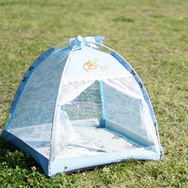 Dfav 피플펫 강아지 텐트 하우스-스카이블루