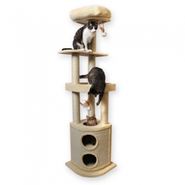Dfav PMC 고양이 장난감 스탠딩 캣타워 높이 194cm