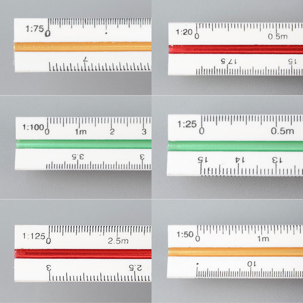 삼각 축척자 15/30cm 삼각 스케일자 삼각스케일