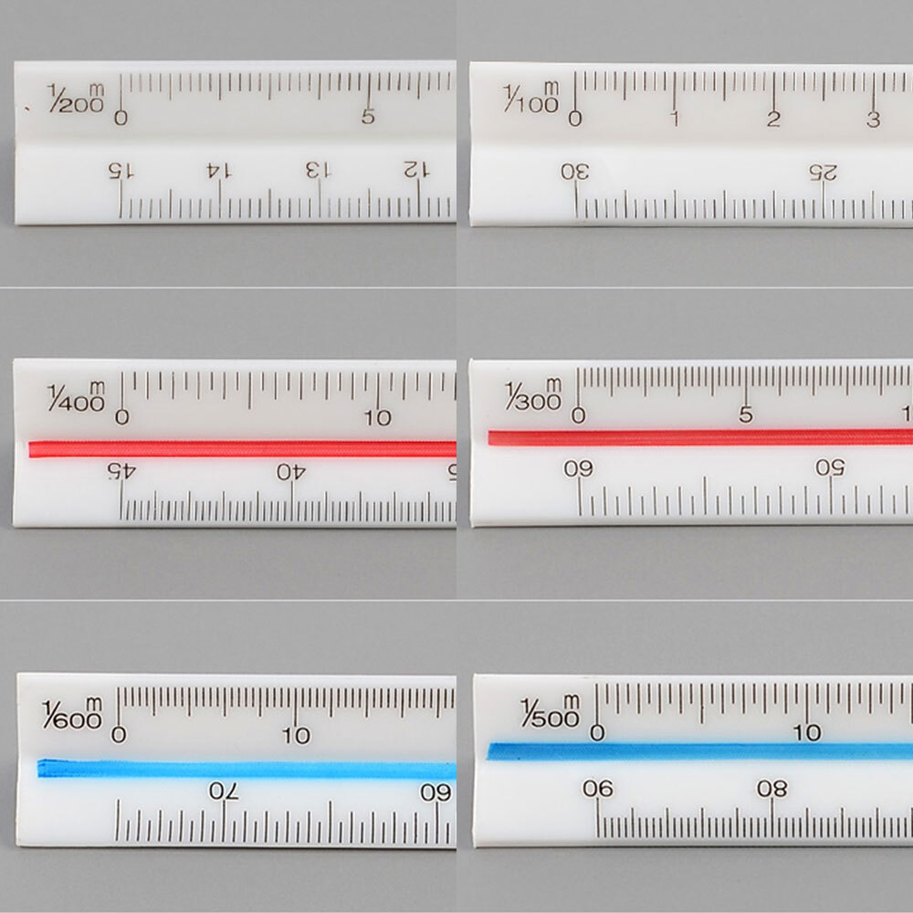 삼각 축척자 15/30cm 삼각 스케일자 삼각스케일