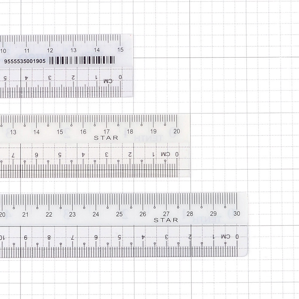 15/20/30cm 자 투명자 30센치자 15센치자 휘어지는자 구부러지는 자 직선자