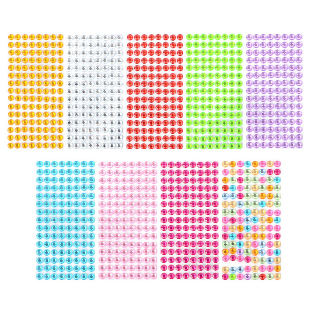 비즈 스티커 붙이는 크리스탈 보석 큐빅 탑꾸 탑로더 폴꾸 다꾸 접착 파츠 다이어리 폰 꾸미기 반짝이
