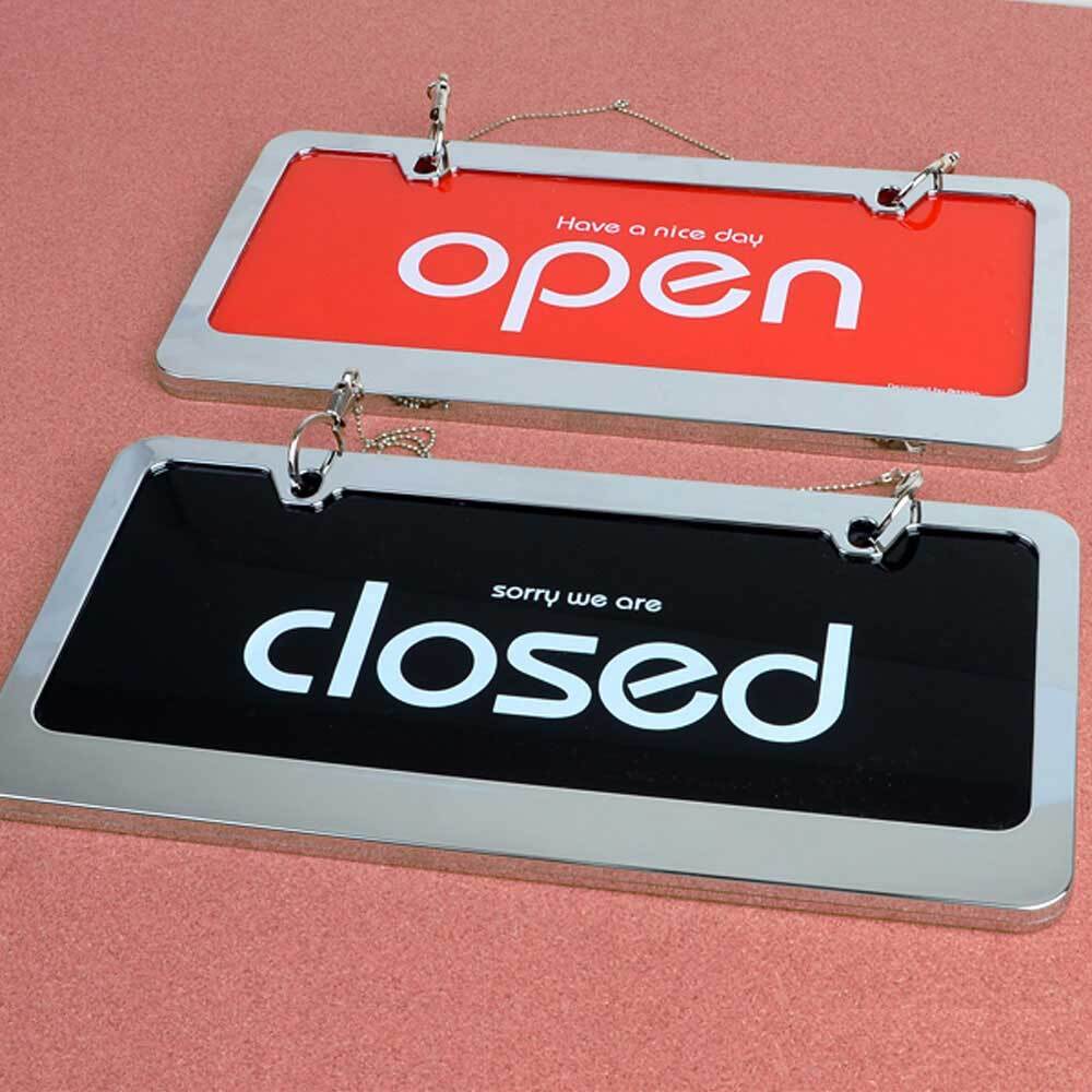 OPEN CLOSE 팻말 오픈클로즈 문패 OPEN CLOSED 안내판