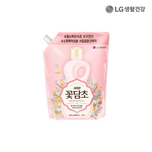 LG생활건강 샤프란꽃담초 부케가르니 연꽃 1.6L 리필