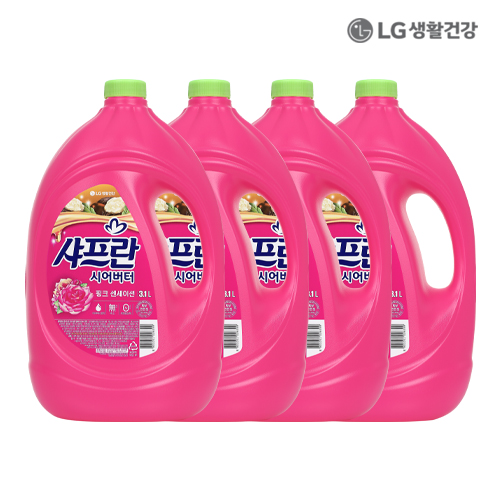 LG생활건강 샤프란 시어버터 핑크센세이션 3.1L X 4개
