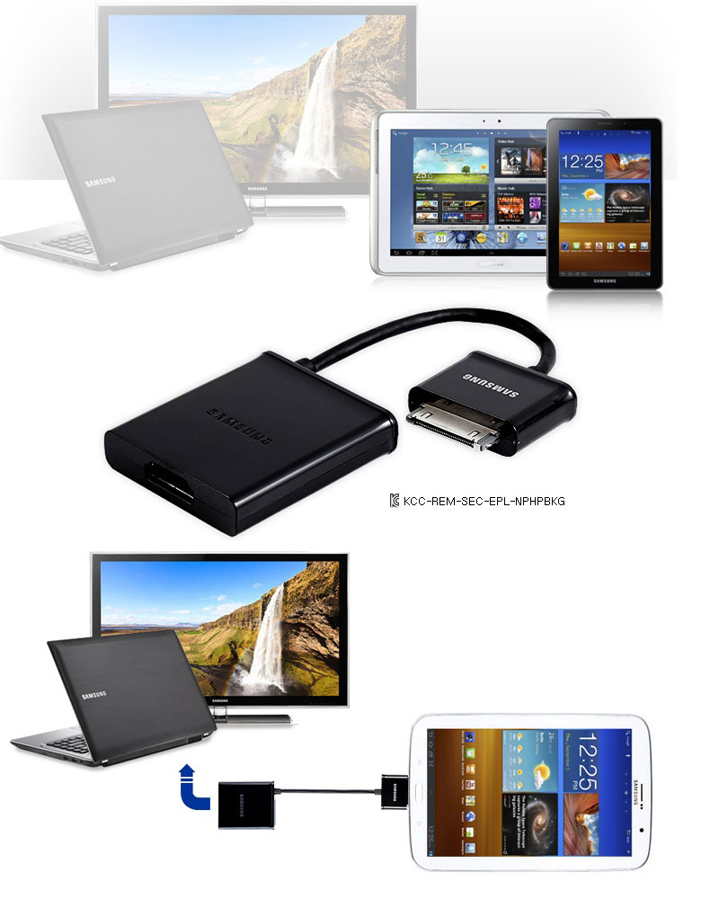 ORGINAL Samsung Galaxy HDTV Adapter HDMI Galaxy Tab 2 10.1 P5110 GSM GTN8000 eBay