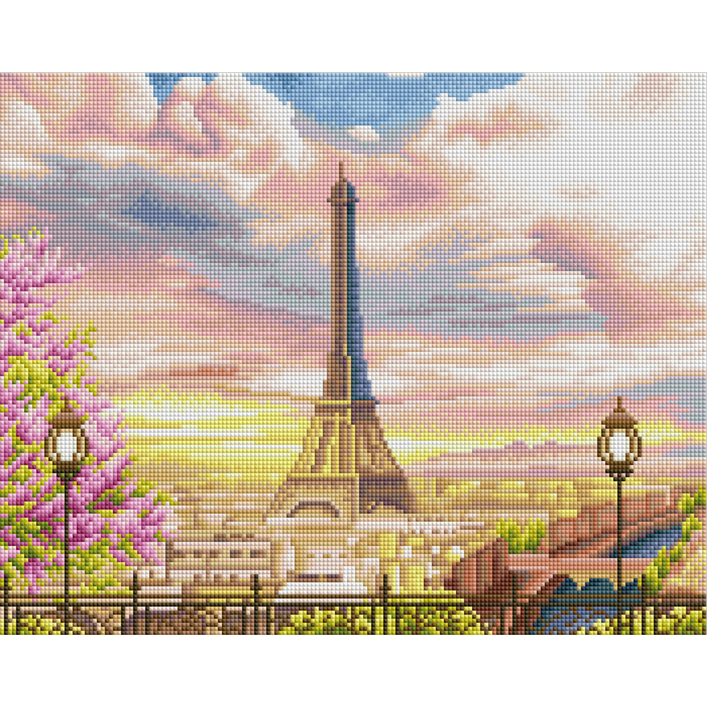 아트조이 DIY 보석십자수 (캔버스형) 봄의 에펠탑 50x40cm