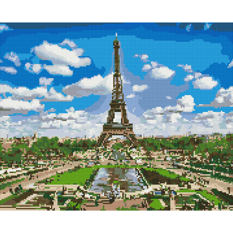 아트조이 DIY 보석십자수 (캔버스형) 구름 속 에펠탑 50X40cm