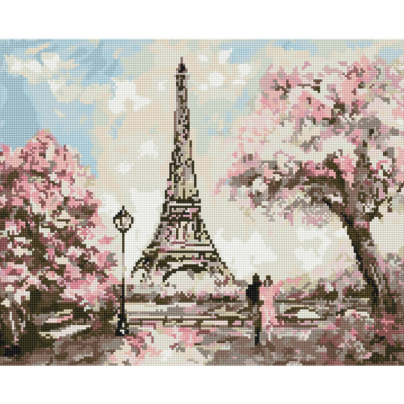 아트조이 DIY 보석십자수 (캔버스형) 봄에 물든 에펠탑 50X40cm