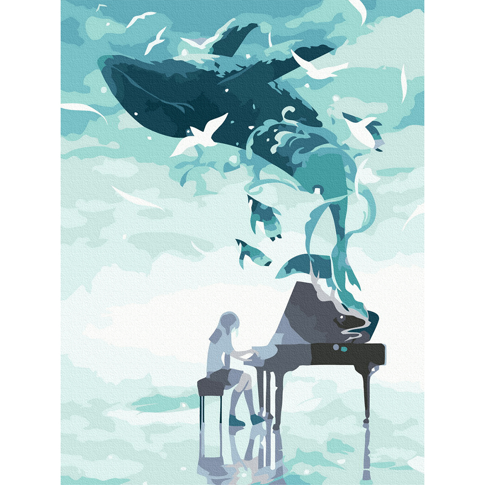 아트조이 DIY 명화그리기 고래와 피아노 40x30cm